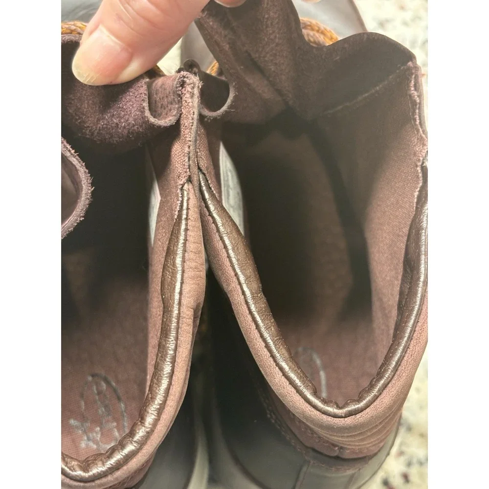 Chaco Ember‎ Leather Hiking Boots Women's 8 Mahogany Burgundy Gorpcore